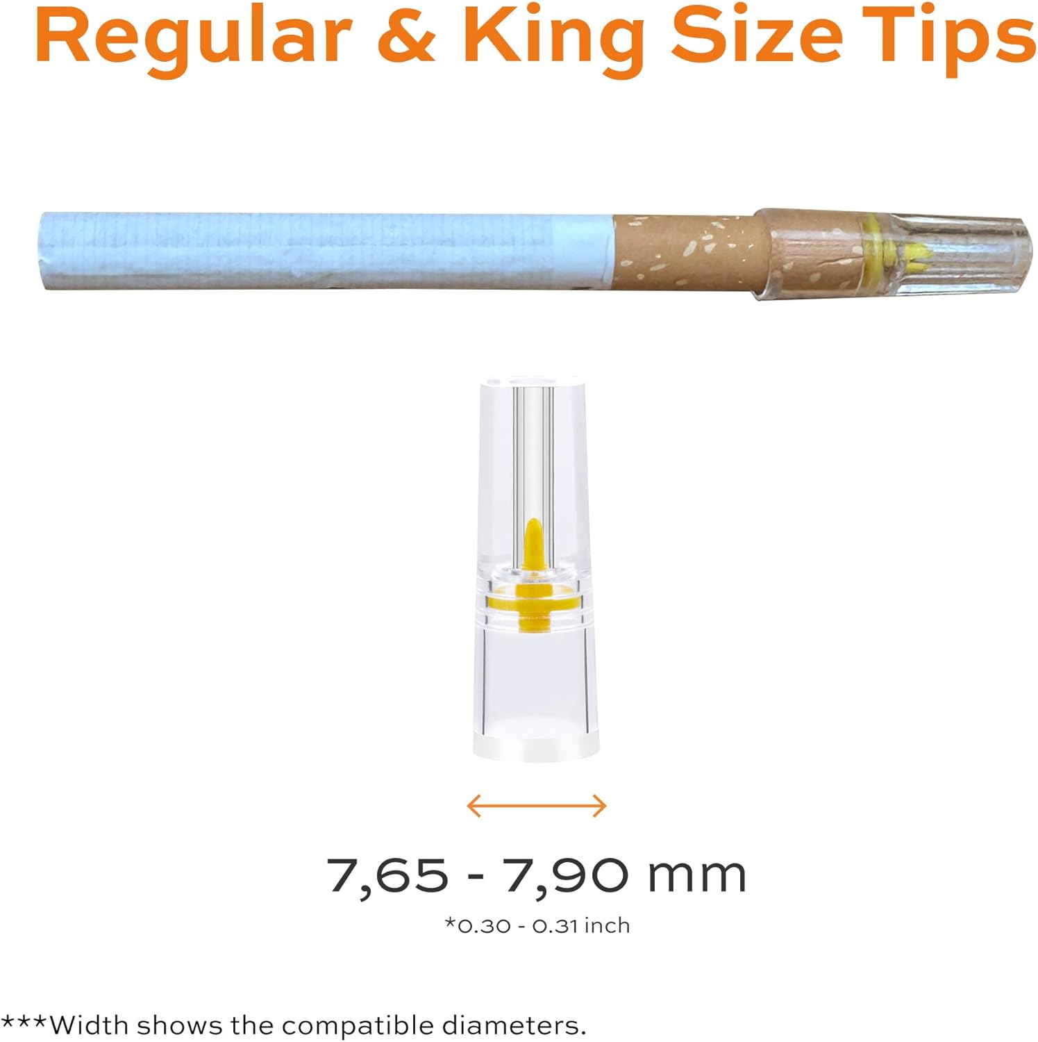 Tarbust 144 Cigarette Filters That Remove Tar and Chemicals, Reusable Filter Tips, Tar Blockers, Smart Filters for Cigarettes Tips, Regular & King Size