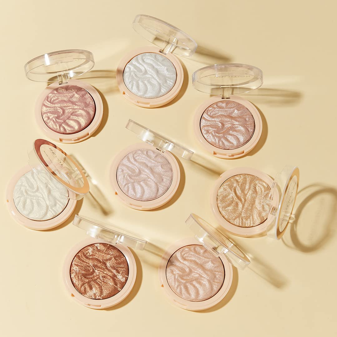Revolution, Reloaded Pressed Powder Highlighter, Intensely Pigmented for a High Impact Dewy Finish, Dare to Divulge, 0.22 Oz Dare to Divulge 0.22 Ounce (Pack of 1)