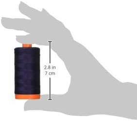 Aurifil A1050-2785 Solid 50wt 1422yds Very Dark Navy Mako Cotton Thread Navy Blue