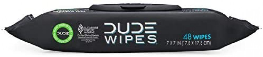 DUDE Wipes Flushable Wipes (48 Count Dispenser and 30 Single Wipes) Individually Wrapped & Dispenser Natural Unscented with Vitamin-E & Aloe: Computers & Accessories