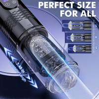 EORONE Male Sex Toy for Men Male Masturbator - Sex Toys for Men Adult Toys with 10 Vibrating & 6 Thrusting, Male Mens Sex Toys Pocket Pussy LCD Display, Men Sex Toy Male Stroker Realistic 3D Sleeve