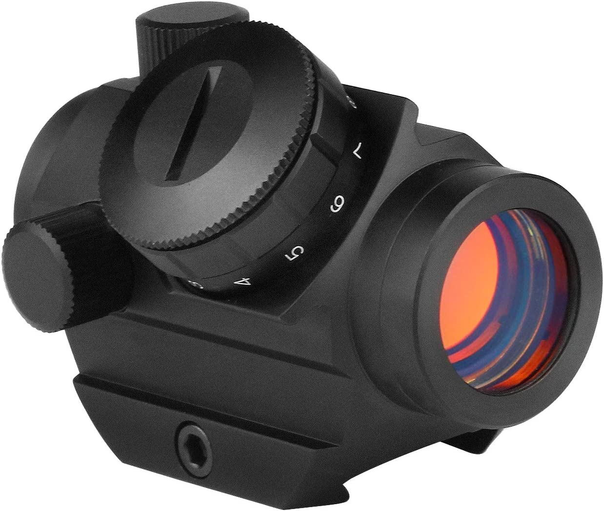 Beileshi Red Dot Sight, 4 MOA Compact Red Dot Gun Sight Rifle Scope with 1 inch Riser Mount