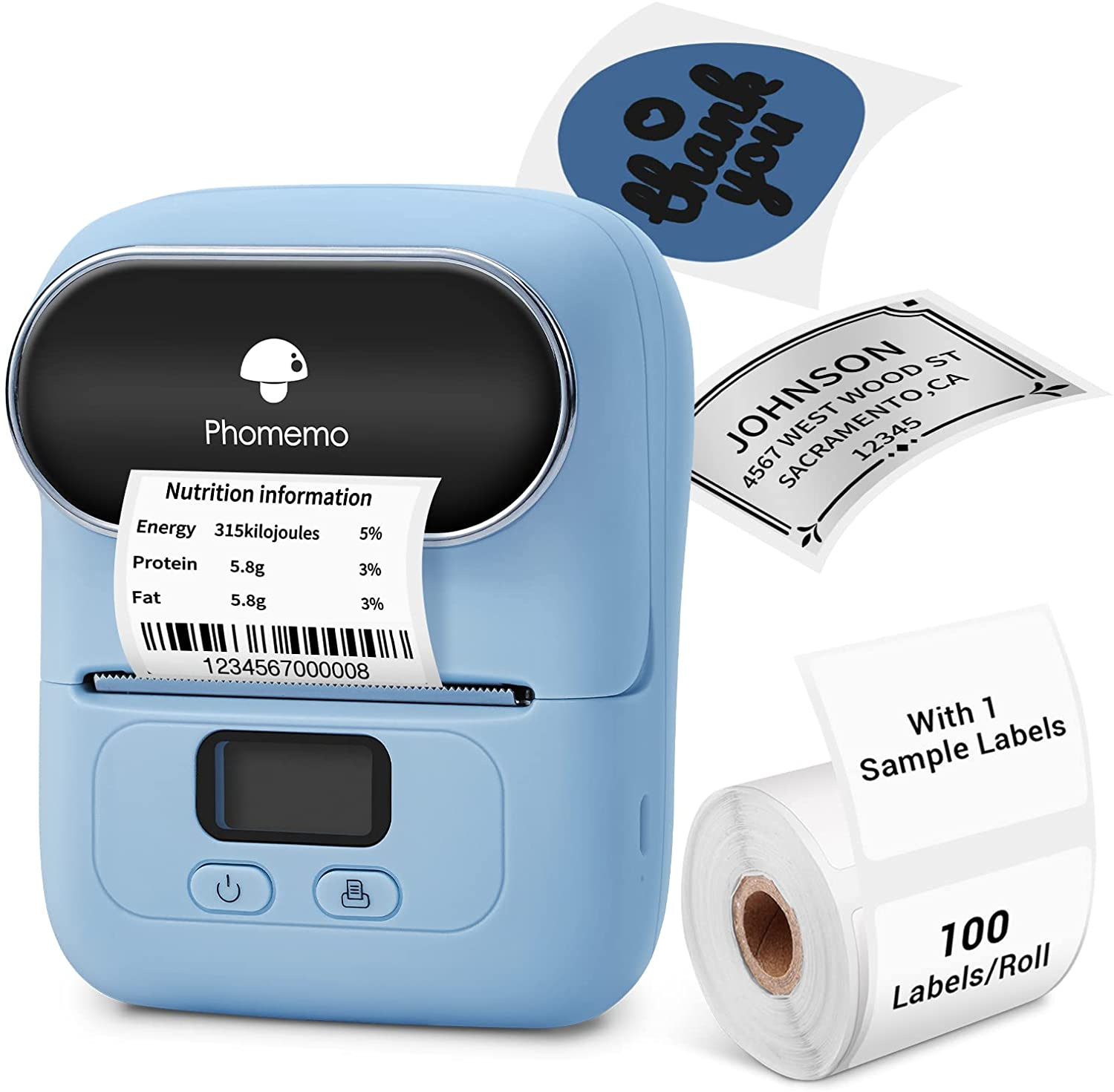 camemo price label printer household clothing tag thermal printer handheld barcode printer