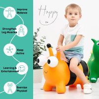 ZOOJOY Bee Bouncy Animals Hopper, Inflatable Bouncing Hopper, Outdoor Indoor Jumping Bounce Hopping Toys for Toddlers, for 18 Months 2 3 4 Year Old Kid Toddler