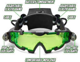 SLF Night Vision Goggles for Kids with Invisible Ink Pen Spy Kit, See in the Dark with Spy Gear, Write Secret Messages with Spy Gadgets, Perfect Spy Ninjas Mission Kit for Play, Spy Kit for Kids 8-12