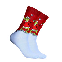 green cotton socks Christmas