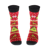 green cotton socks Christmas