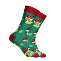 green cotton socks Christmas