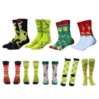 green cotton socks Christmas