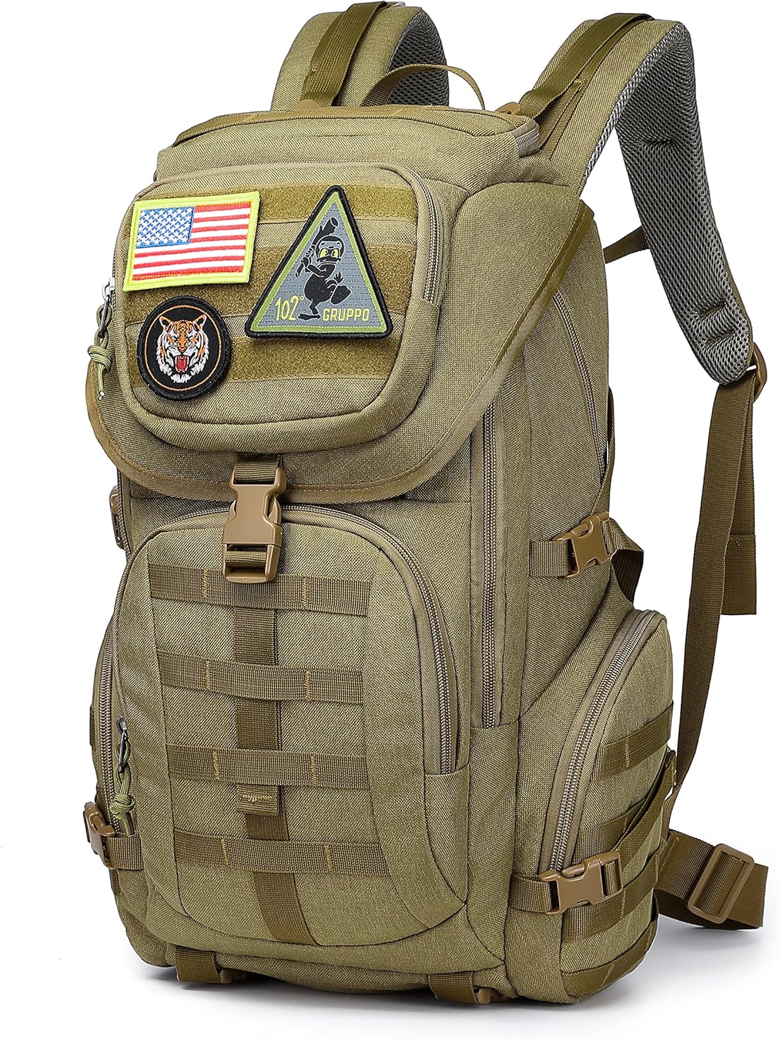 Wotony military tactical backpack Camping nylon military MOLLE backpack 3day assault bag 40L large practical backpack