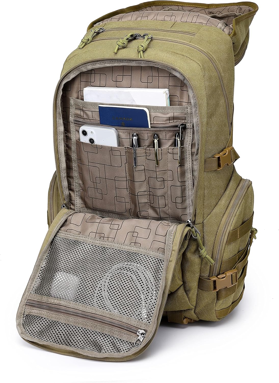 Wotony military tactical backpack Camping nylon military MOLLE backpack 3day assault bag 40L large practical backpack