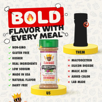 Flavor God Classic Combo Pack Of 4 Seasoning & Spices for Cooking, Everything, Everything Spicy, Garlic Lovers, Lemon & Garlic, Low Sodium, Healthy Herbs Keto Spice Set, Chicken, Beef, Seafood & Eggs