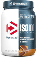 Dymatize ISO100 Whey Protein Powder Isolate, Chocolate Peanut Butter, 25g of Protein, 20 Servings, 5.5g BCAAs, Less Than 120 Cal., Gluten Free, 1g Fat, 1g Sugar, 2g Carb Chocolate Peanut Butter 20 Servings (Pack of 1)