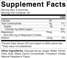 Vitamatic Magnesium Gummies 600mg per Serving – 60 Vegan Count for Relaxation, Muscle, Bone, and Energy Support