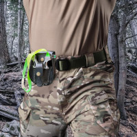 RCZZSUWE Slingshot, Hunting Sling Shot Set for Adults, Professional Stainless Steel Tactical Slingshots, High Velocity Catapult with Ammo Balls, Rubber Bands, Ammo Pouch, Target 01Black