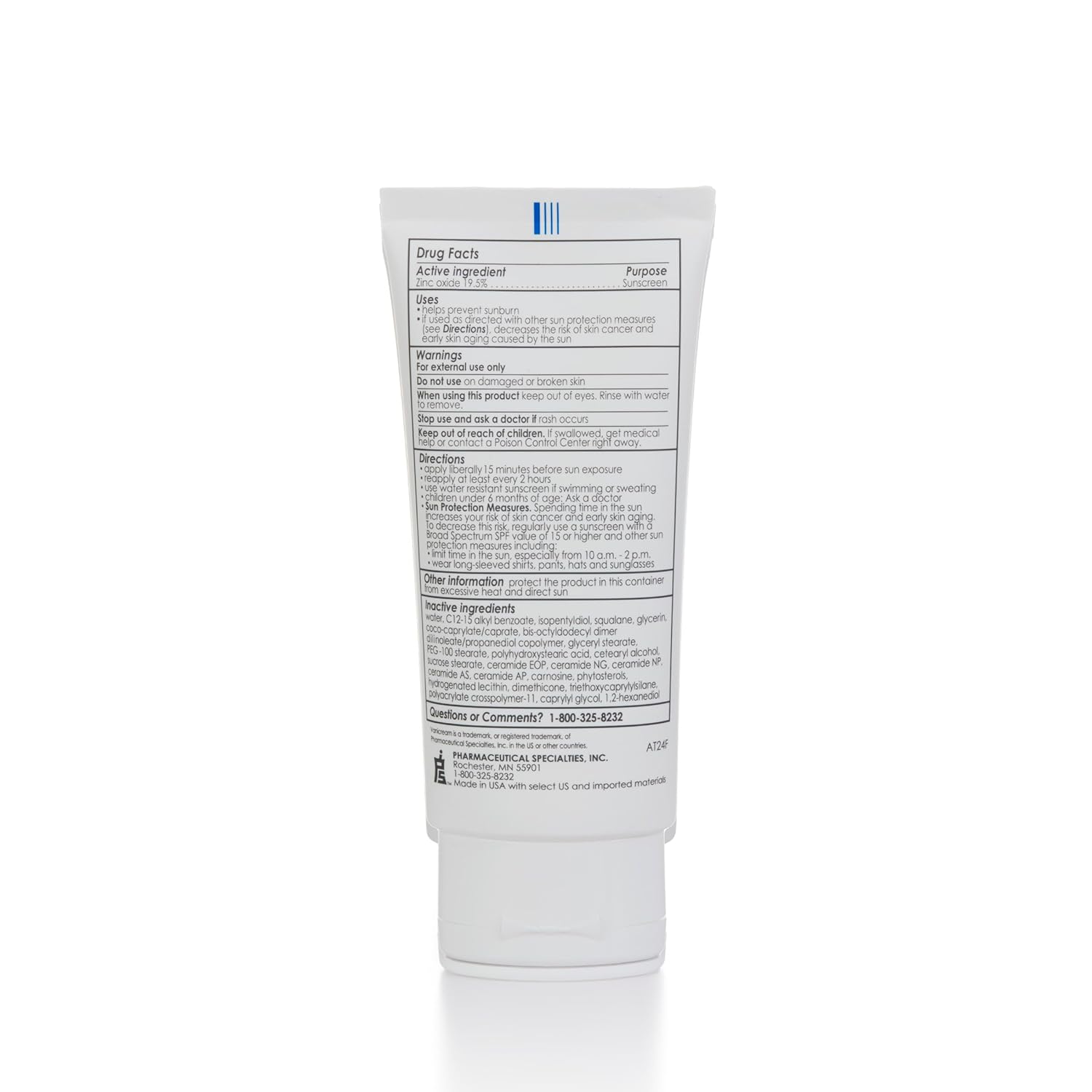 Vanicream Facial Moisturizer with SPF 30 - Mineral Sunscreen - 2.5fl oz - Formulated Without Common Irritants for Those with Sensitive Skin