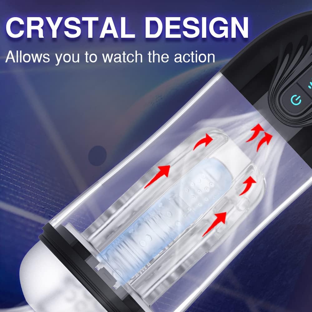 Custom Automatic Sucking Male Masturbators Cup Penis Pump for Men's Sex Pleasure, Yukzen Vibrating Hands Free Adult Sex Toy Machine Stroker, Pocket Pussy Realistic