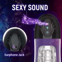 Custom Automatic Sucking Male Masturbators Cup Penis Pump for Men's Sex Pleasure, Yukzen Vibrating Hands Free Adult Sex Toy Machine Stroker, Pocket Pussy Realistic