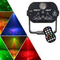 LED mini laser KTV sound control flash bar laser beam USB remote control projection laser stage light