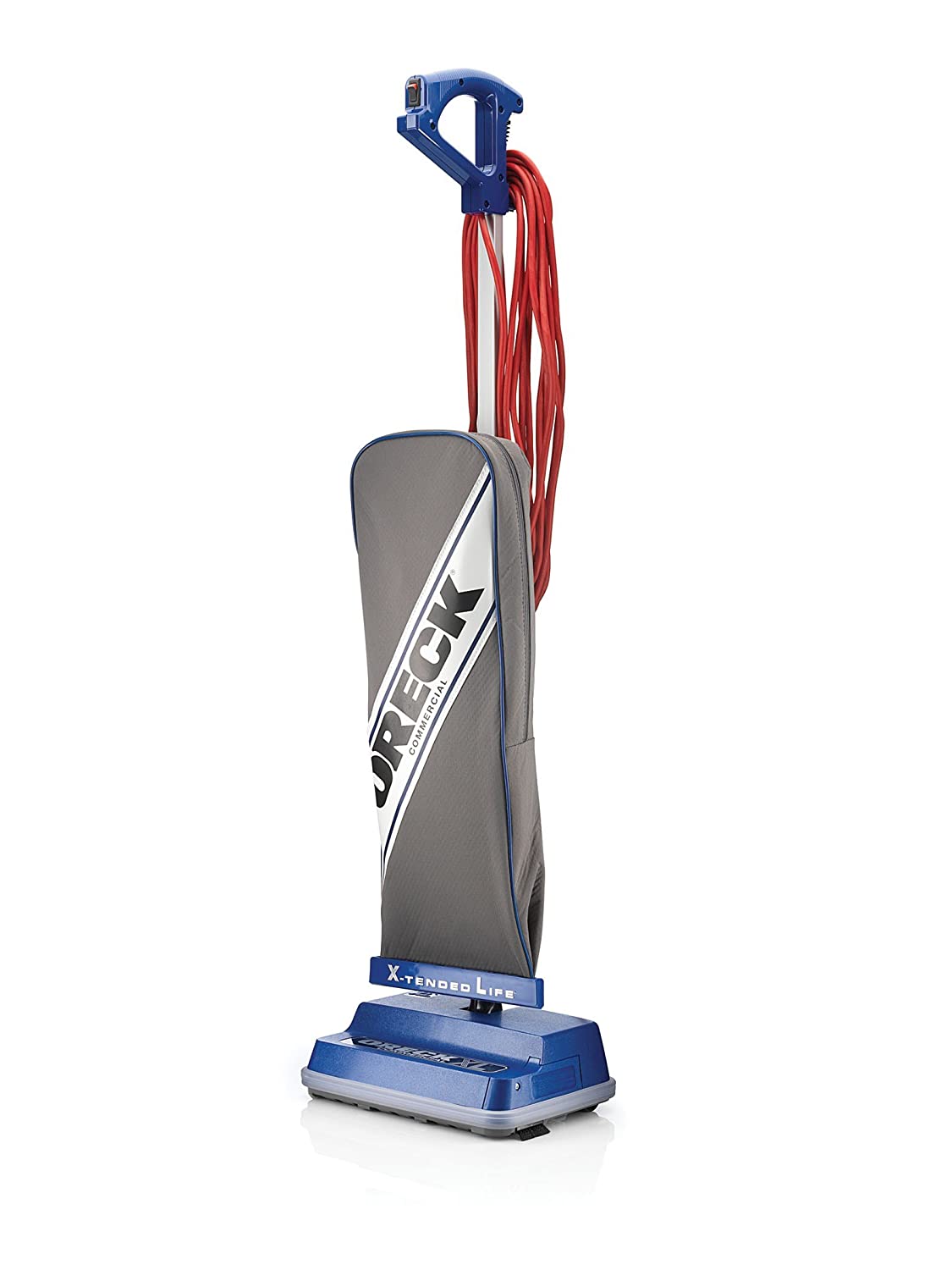 ORECK XL COMMERCIAL Upright Vacuum Cleaner, Bagged Professional Pro Grade, For Carpet and Hard Floor, XL2100RHS, Gray/Blue