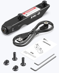 Votatu K4L-G Green Laser Sight Compatible with Keymod Rail, Ultra Low-Profile Tactical Rifle Keymod Laser Beam with Strobe Function Magnetic Rechargeable