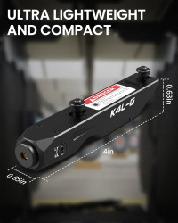 Votatu K4L-G Green Laser Sight Compatible with Keymod Rail, Ultra Low-Profile Tactical Rifle Keymod Laser Beam with Strobe Function Magnetic Rechargeable