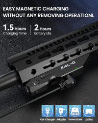Votatu K4L-G Green Laser Sight Compatible with Keymod Rail, Ultra Low-Profile Tactical Rifle Keymod Laser Beam with Strobe Function Magnetic Rechargeable