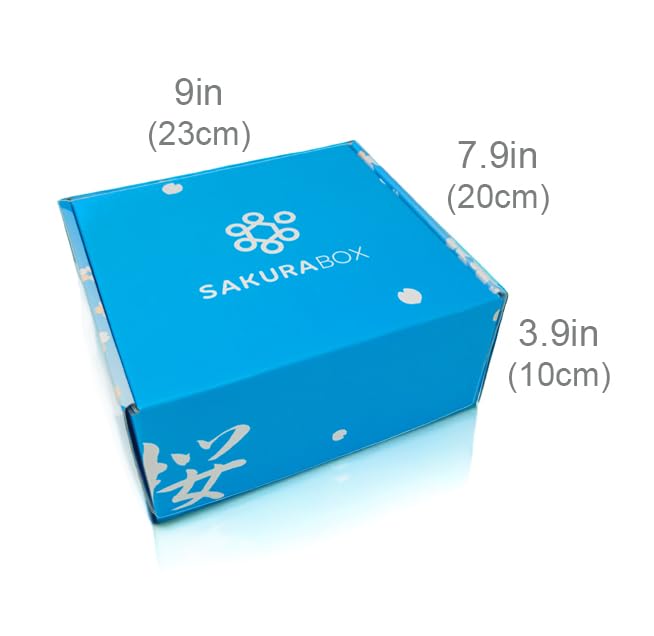 Sakura Box Japanese Candy & Snacks Dagashi Set & Pamphlet 50 Pieces Japanese Food Gift Box