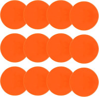 ZIECE Spot Markers Rubber Floor Dots 9inch Non Slip Flat Cones Agility Dots for Kids Soccer Basketball Sports Speed Agility Training, Preschool Classroom Activities (9inch 12Pcs Orange Spot Markers)