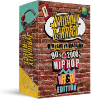 Lyrically Correct 90's and 2000's Hip Hop & R&B Music Trivia Card Game for Friends, Fun Party Game for Adults, Family Gatherings, Game Nights, and Finish The Lyrics Challenge 90's and 00's Hip Hop and R&B