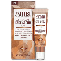 Ambi Even & Clear Fade Serum Dark Spot Remover with Retinol & Hyaluronic Acid, Hydroquinone Free 1 Ounce