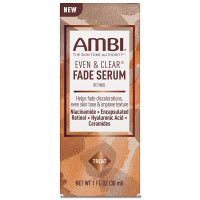 Ambi Even & Clear Fade Serum Dark Spot Remover with Retinol & Hyaluronic Acid, Hydroquinone Free 1 Ounce