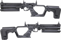 HATSAN Jet Black PCP Airgun, Air Pistol Converts to Air Rifle with Wearable4U Pellets Bundle Jet 2 .22 cal