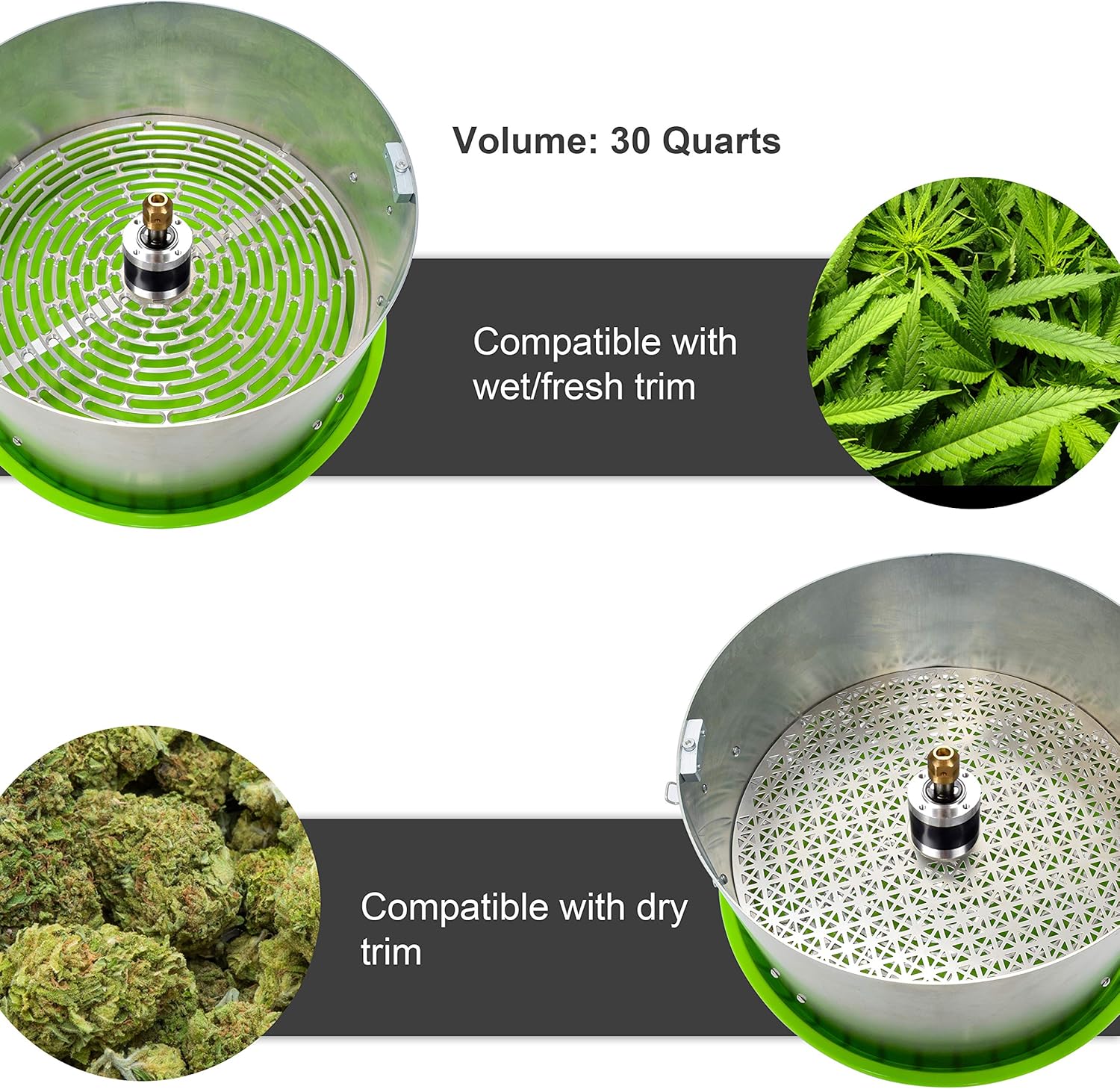 Bud Leaf Trimmer Machine Upgraded Model X 16-inch Hydroponic Bowl Trim for Cut Plant and Flower