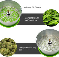 Bud Leaf Trimmer Machine Upgraded Model X 16-inch Hydroponic Bowl Trim for Cut Plant and Flower