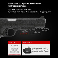 SOLOFISH 500lm Pistol Light and Purple/Infrared (IR)/Green Blue Beam Combo, Rechargeable Aluminum Weapon Light and Beams for Guns with a Rail
