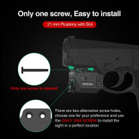 SOLOFISH 500lm Pistol Light and Purple/Infrared (IR)/Green Blue Beam Combo, Rechargeable Aluminum Weapon Light and Beams for Guns with a Rail