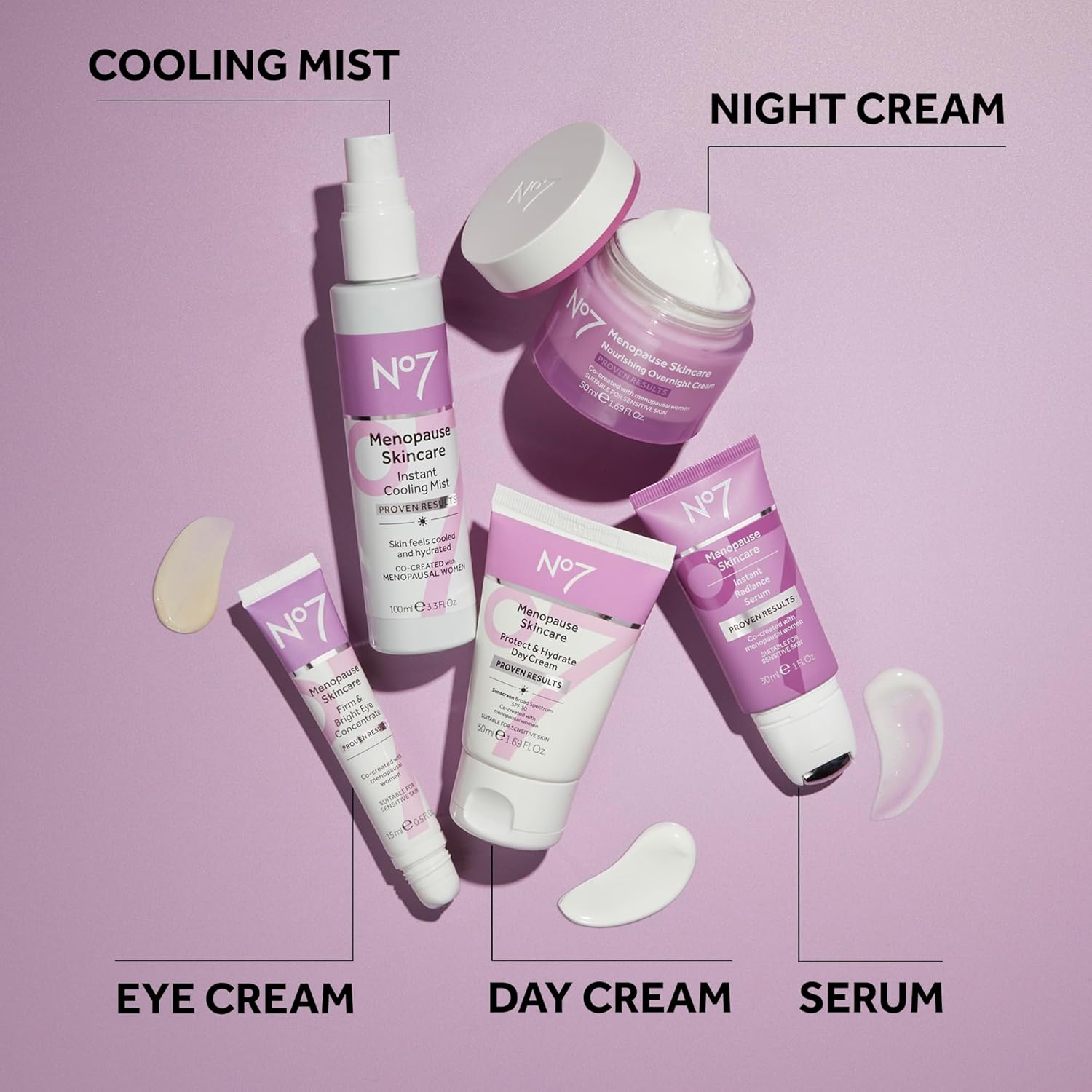 No7 Menopause Skincare Protect & Hydrate Day Cream - SPF 30 Facial Moisturizer with Green Tea + Niacinamide for Smoother & Brighter Skin - Menopause Support Skincare with Vitamin C (1.69 fl oz)