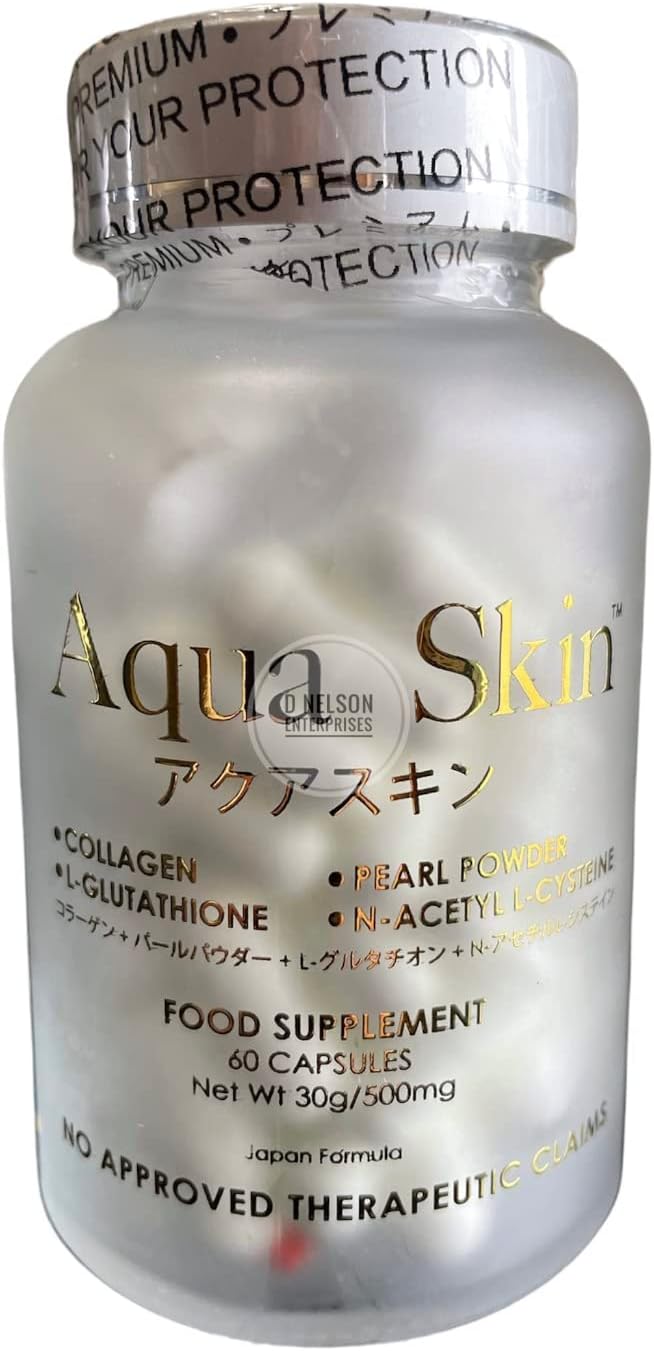 Aqua Skin Glutathione Made in Japan, 60 Capsules, 60.0 Count