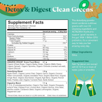 Amazing Grass Greens Superfood Detox & Digest: Greens Powder with Digestive Enzymes & Probiotics, Clean Green, 30 Servings (Packaging May Vary) Detox & Digest 30 Servings (Pack of 1)