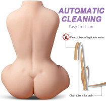 Automatic Sucking Vibrating Realistic Sex Doll Male Masturbator Torso Hands-Free Mens Vibrator Suction Vibration Pocket Pussy Adult Male Sex Toy Stroker for Men Masturbation Pleasure Blowjob