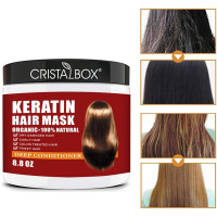 Keratin Hair Mask,Keratin Hair Treatment 250g Hair Mask for Dry Damaged Hair,Deep Conditioning Hair Treatment Mask Repair Treatment Damage Hair Root,Natural Deep Conditioner Hydrating Hair Masque