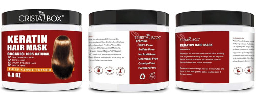 Keratin Hair Mask,Keratin Hair Treatment 250g Hair Mask for Dry Damaged Hair,Hair Treatment Mask Deep Repair Damage Hair Root,Natural Deep Conditioner Hydrating Hair Masque
