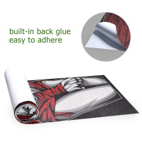 Hupery Skateboard Grip Tape Longboard Griptape Sexy Tattoo Women Waterproof Grip Tape Sheet Sticker Deck Sandpaper Griptape 33.1x 9.1 inch