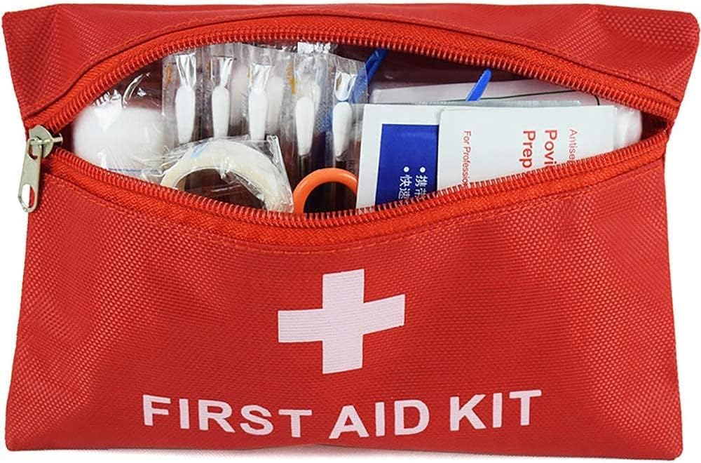 AOUTACC 12 Pack First Aid Empty Bag, Travel Empty First Aid Kit Pouch for Emergency at Home, Office, Car, Outdoors, Boat, Camping, Hiking(Bag Only) 7.9x5.5 Inch (Pack of 12) 12.0