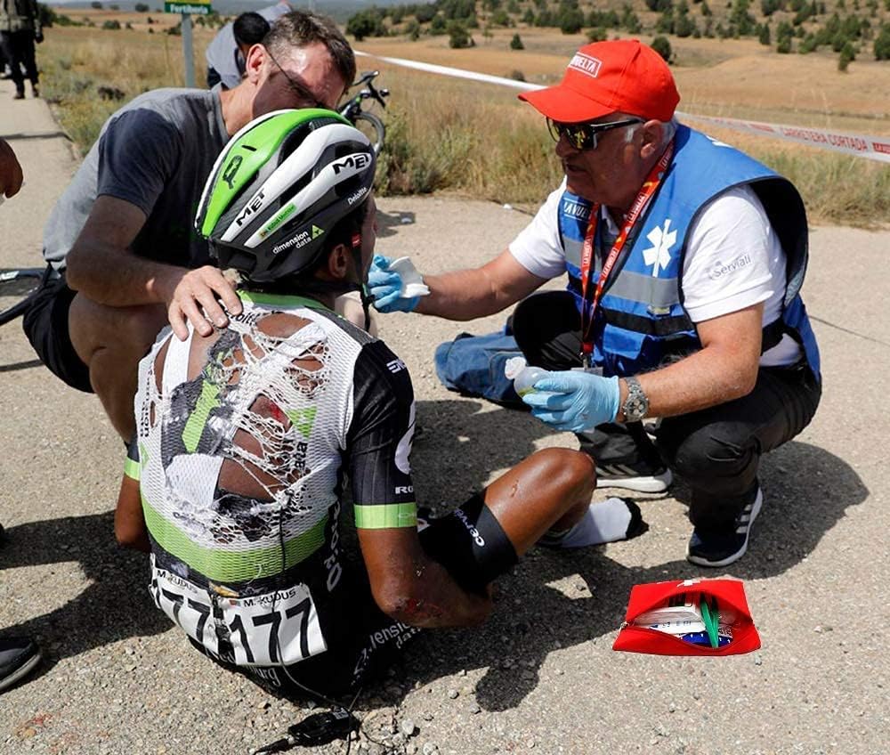 AOUTACC 12 Pack First Aid Empty Bag, Travel Empty First Aid Kit Pouch for Emergency at Home, Office, Car, Outdoors, Boat, Camping, Hiking(Bag Only) 7.9x5.5 Inch (Pack of 12) 12.0