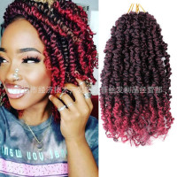 Amazon New Product Double Strand 10-12 inch pass twist African Dirty Braided Hair Chemical Fiber Wig