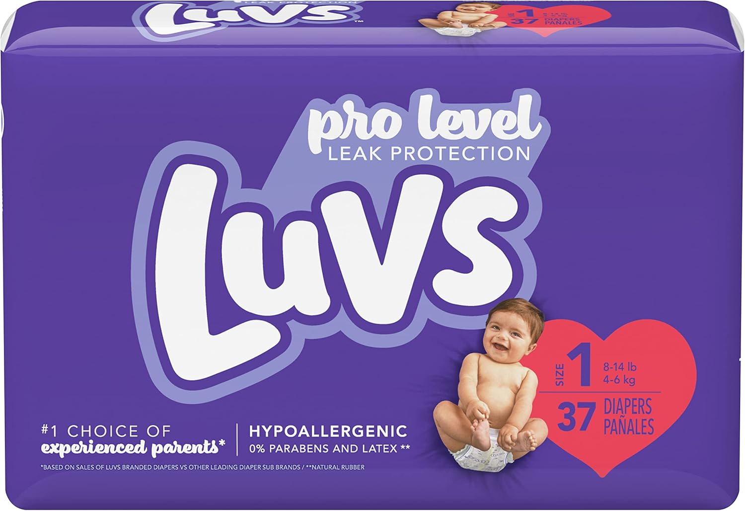Luvs diapers, Size 1
