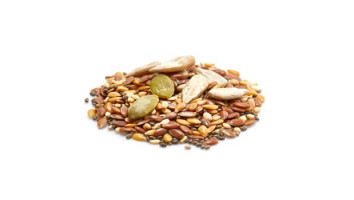 Yupik Organic Super 6 Seeds Mix, 2.2 lb (35.2 oz), GMO-Free, Kosher, Vegan, Rich in Fiber, Nutritious Raw Snack & Topping, With Brown & Golden Flax Seeds, Sunflower, Sesame, Chia & Pumpkin Seeds