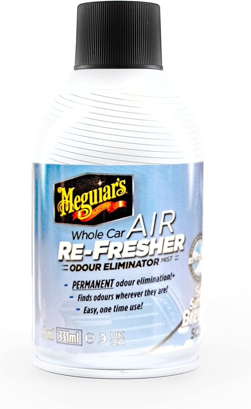 Meguiar's G16602EU Whole Car Air Re-Fresher Odor Eliminator Mist Sweet Summer Breeze Scent Air Bomb 59 ml